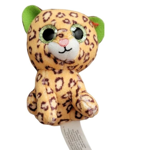 Ty Beanie Boos Freckles Leopard 4 in Plush McDonalds Happy Meal Toy Glitter Eyes - Picture 1 of 5